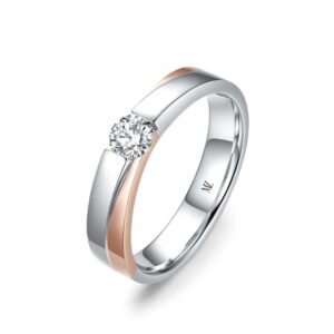 Nhẫn Cưới Nam 18K Kim Cương The Embraces of the Sun