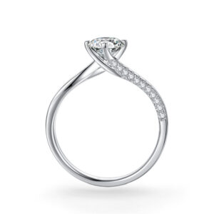 Nhẫn cầu hôn 14K CZ The Tango