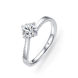 Nhẫn cầu hôn 14K CZ The Tango