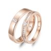 Cặp Nhẫn Cưới 14K Kim Cương Mr. Husband & Mrs. Wife