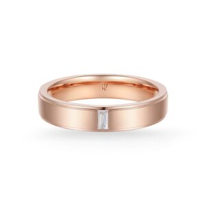 Cặp Nhẫn Cưới 14K Kim Cương Mr. Husband & Mrs. Wife