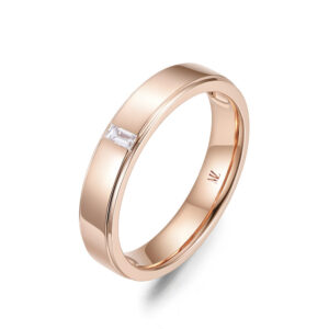 Nhẫn cưới nam 14K CZ Mr. Husband