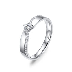 Nhẫn cưới nữ Bạch Kim Kim Cương The Venus