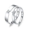 Cặp Nhẫn Cưới 14K Kim Cương The Mars and The Venus