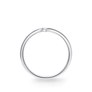 Nhẫn cưới nam 14K Kim Cương vàng trắng The Mars