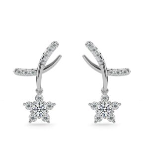 Hoa tai 10K Kim Cương Lab-grown Memories Never Faded