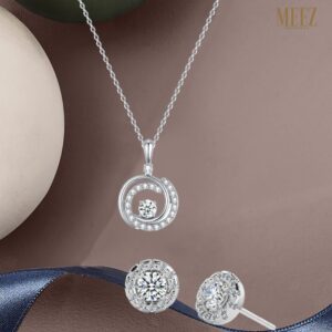 Mặt dây chuyền 10K CZ Sparkling Aurora