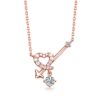 Dây chuyền 10K CZ Shiny Cupid