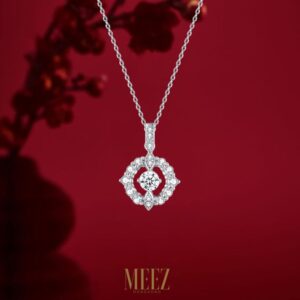 Mặt dây chuyền 10K CZ Blue Ocean
