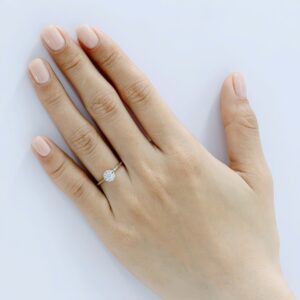 Nhẫn cầu hôn 14K Kim Cương Euphoria