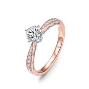 Nhẫn Cầu Hôn 14K Kim Cương Hikaru