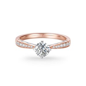 Nhẫn Cầu Hôn 14K Kim Cương Hikaru