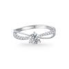 Nhẫn cầu hôn 14K CZ Meera