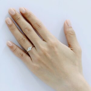 Nhẫn Cầu Hôn 14K Kim Cương Youko