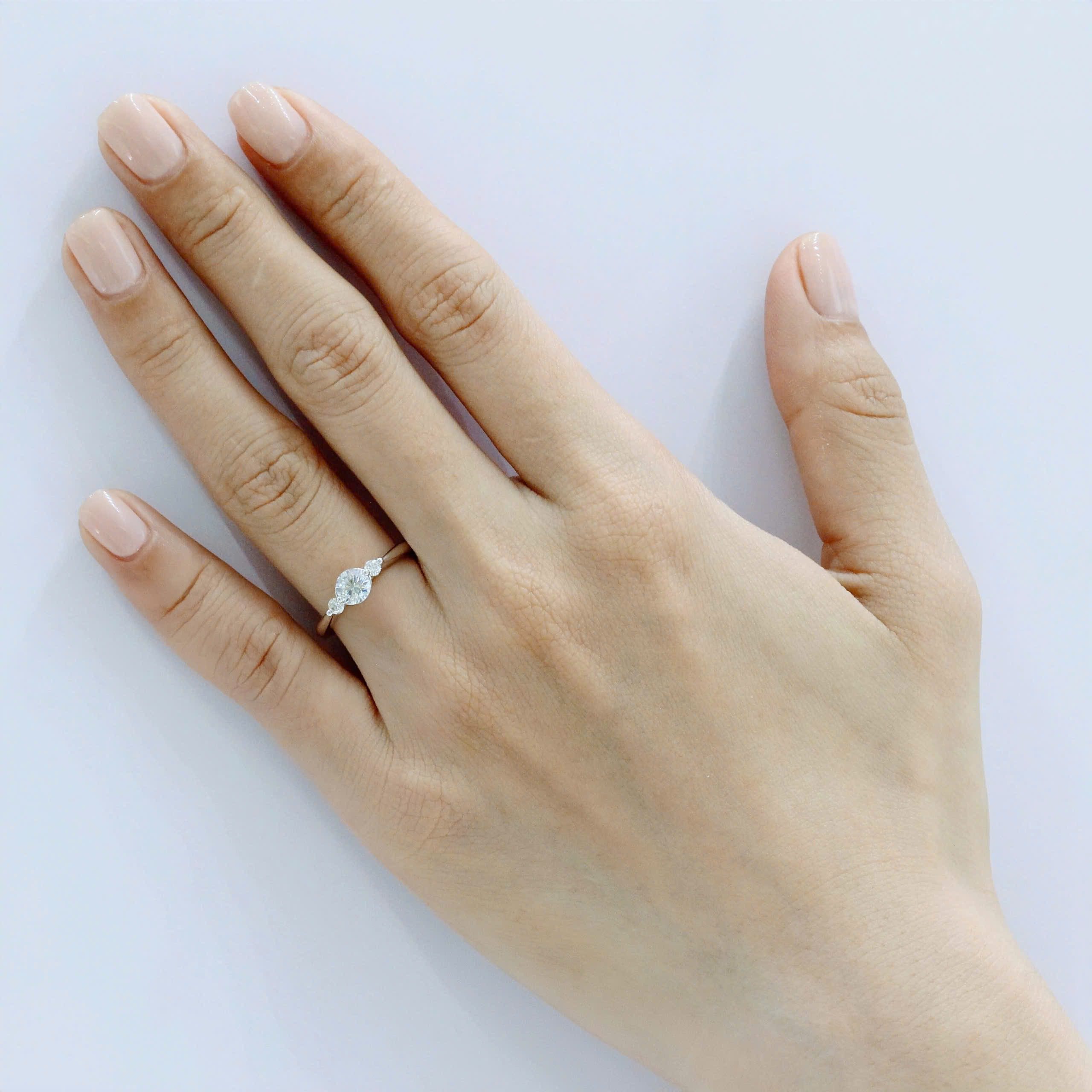 Nhẫn Cầu Hôn 14K Kim Cương Youko Nhẫn Cầu Hôn 14K Kim Cương Youko