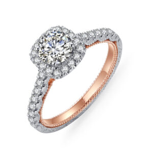 Nhẫn Cầu Hôn 18K Kim Cương Kiran