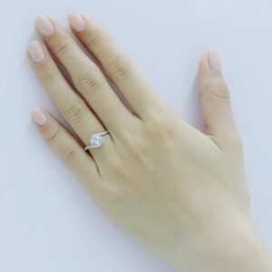 Nhẫn cầu hôn 14K Kim Cương Ilona