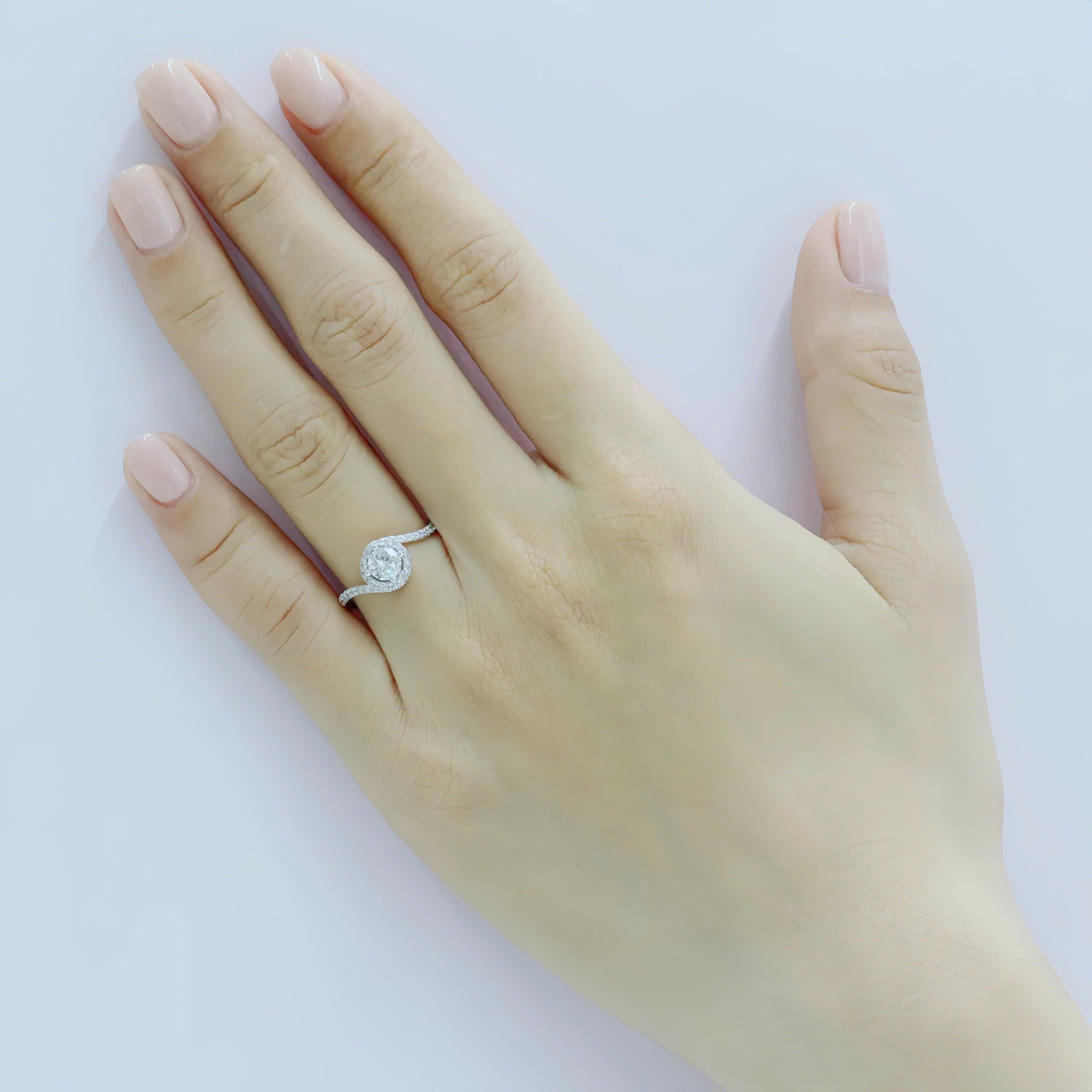 Nhẫn cầu hôn 14K Kim Cương Ilona Nhẫn cầu hôn 14K Kim Cương Ilona