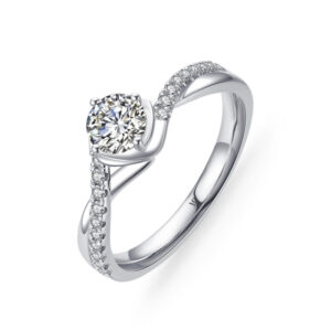 Nhẫn cầu hôn 14K Kim Cương Faven