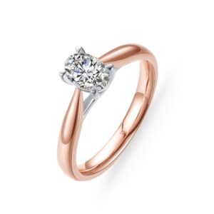 Nhẫn Cầu Hôn 14K Kim Cương Nehira