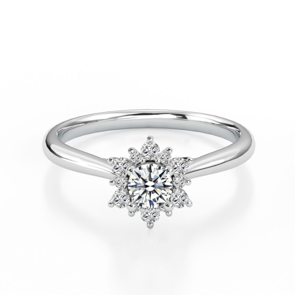 Nhẫn cầu hôn 14K CZ Eternal Love