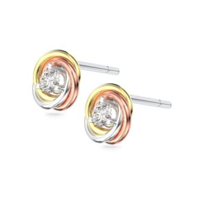 Hoa tai 10K CZ Alba Roses