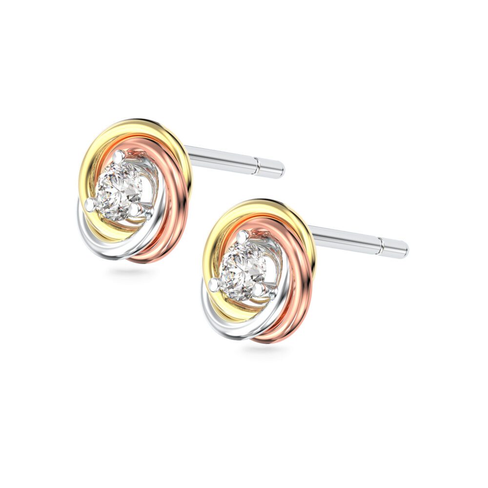 Hoa tai 10K CZ Alba Roses Hoa tai 10K CZ Alba Roses