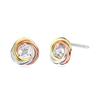 Hoa tai 10K CZ Alba Roses