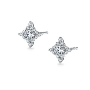 Hoa tai 10K CZ Dazzling Star