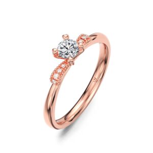 Nhẫn Cầu Hôn 14K CZ Nami