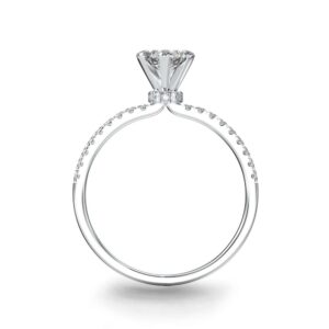 Nhẫn cầu hôn 10K CZ Isabella