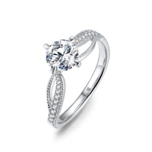 Nhẫn cầu hôn 10K CZ Esme