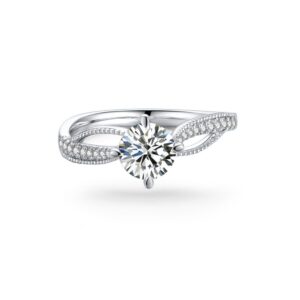 Nhẫn cầu hôn 10K CZ Esme