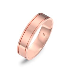 Nhẫn cưới nam 14K CZ Ace