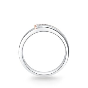 Nhẫn cưới nam 14K Kim Cương Tesoro