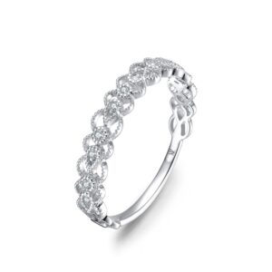 Nhẫn Vàng 10K CZ Floral Lace