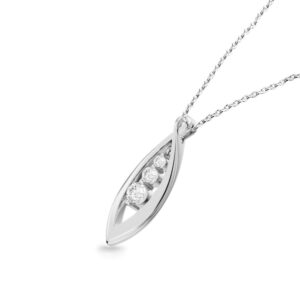 Mặt dây chuyền 10K CZ Olive