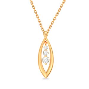 Mặt dây chuyền 10K CZ Olive