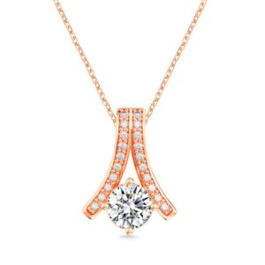 Mặt dây chuyền 10K CZ Flowing Light