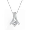 Mặt dây chuyền 10K CZ Flowing Light