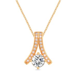 Mặt dây chuyền 10K CZ Flowing Light