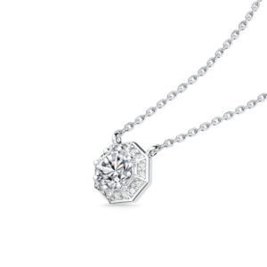Dây chuyền 10K CZ Hexagram