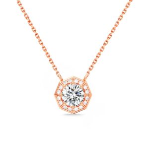 Dây chuyền 10K CZ Hexagram