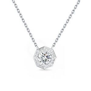Dây chuyền 10K CZ Hexagram