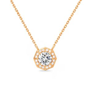 Dây chuyền 10K CZ Hexagram