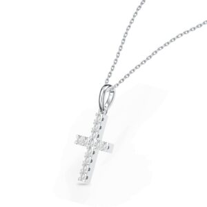 Mặt dây chuyền 10K CZ Cross