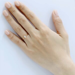 Nhẫn Vàng 10K CZ Princess Anne