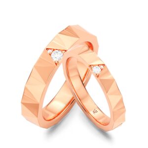 Cặp Nhẫn Cưới 14K Kim Cương Believe Love