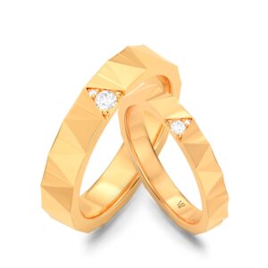 Cặp Nhẫn Cưới 14K Kim Cương Believe Love