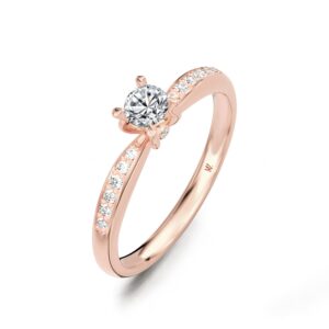 Nhẫn Cầu Hôn 14K CZ Pari